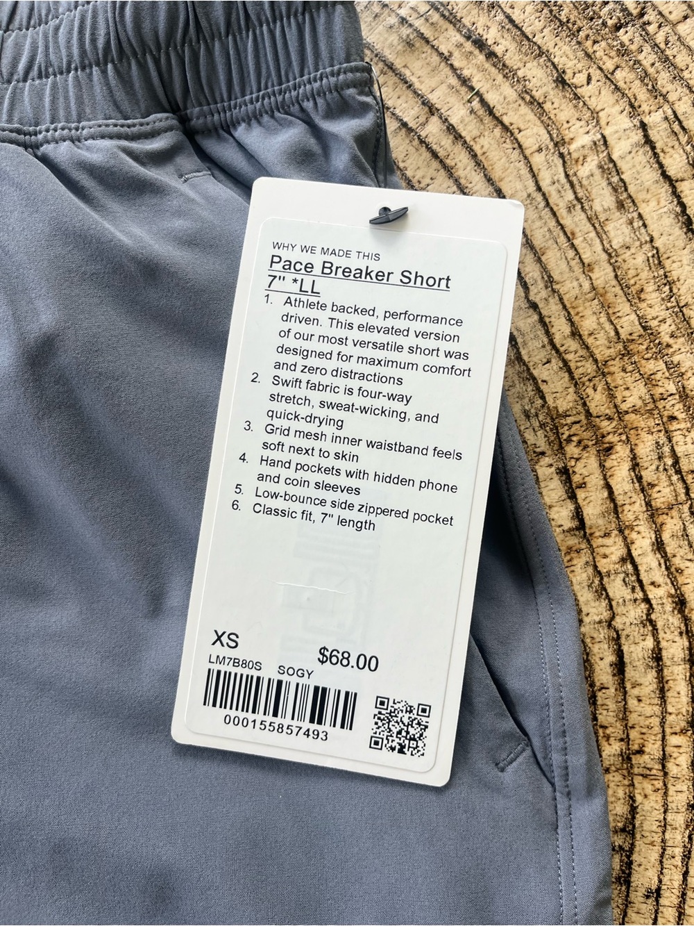 Lululemon Pace Breaker 7" Linerless Short - New with Tags. - Men’s XS